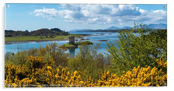 Castle Stalker in Spring, Scotland Acrylic by Photimageon UK