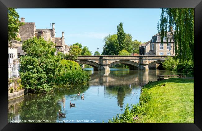 Town Bridge and River Welland, Stamford Framed Print by Photimageon UK