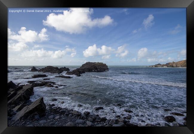  Hartland Quay, North Devon Framed Print by Derek Daniel