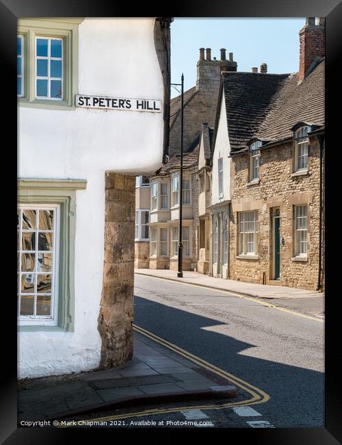 St Peter's Hill, Stamford, Lincolnshire Framed Print by Photimageon UK