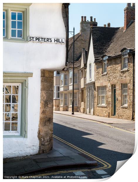St Peter's Hill, Stamford, Lincolnshire Print by Photimageon UK