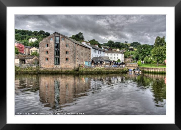 Steam Packet Reflections Framed Mounted Print by Rob Hawkins