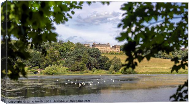 Harewood House, one of the Treasure Houses of England. Canvas Print by Chris North