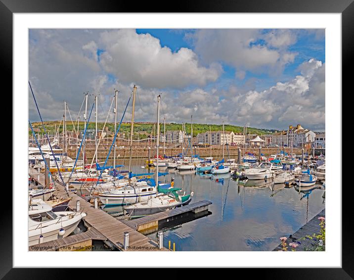 Whitehaven Marina Framed Mounted Print by chris hyde