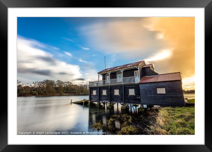 Newport Rowing Club Framed Mounted Print by Wight Landscapes