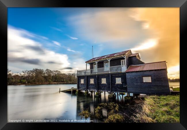 Newport Rowing Club Framed Print by Wight Landscapes