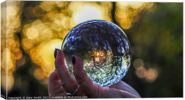 Looking into The Photoball Canvas Print by GJS Photography Artist