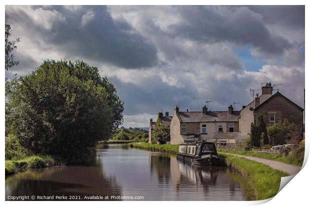 Leeds - Liverpool canal at Silsden North Yorkshire Print by Richard Perks