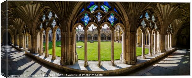 The Cloisters Canvas Print by John B Walker LRPS