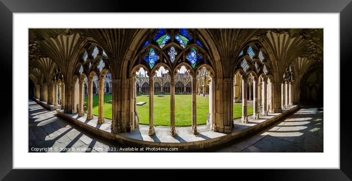 The Cloisters Framed Mounted Print by John B Walker LRPS