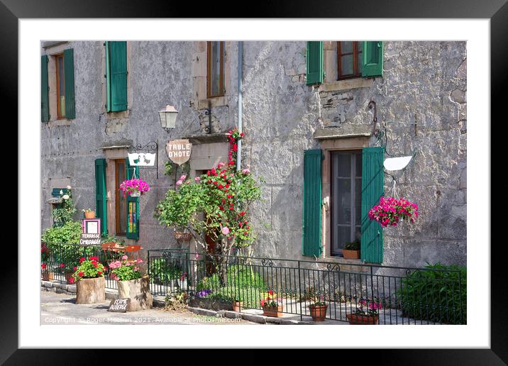 Rustic Charm in Rural France Framed Mounted Print by Roger Mechan