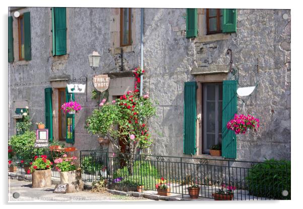 Rustic Charm in Rural France Acrylic by Roger Mechan