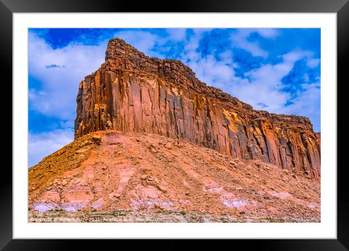 Red Cliff Canyonlands Needles Utah Framed Mounted Print by William Perry
