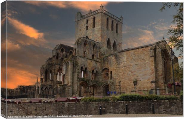 Jedburgh Abbey (2) Canvas Print by Kevin Maughan