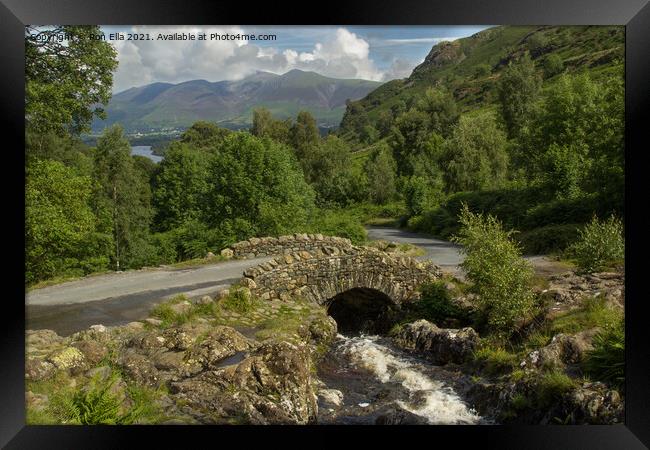 Beauty of Ashness Bridge Framed Print by Ron Ella