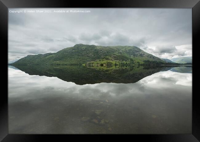 Lake District Ullswater Reflections Framed Print by Helen Shaw