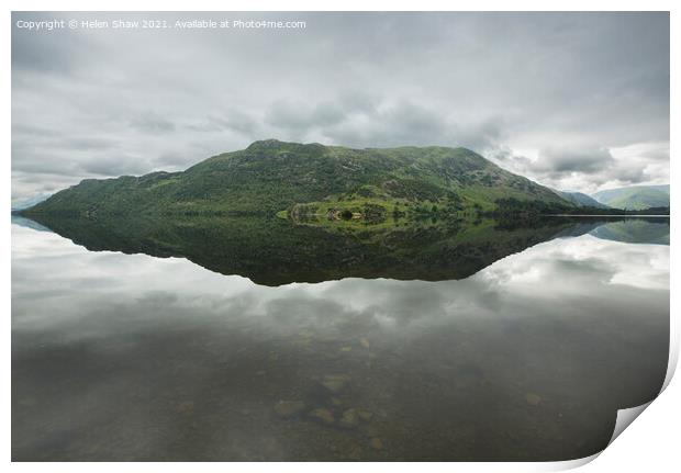 Lake District Ullswater Reflections Print by Helen Shaw