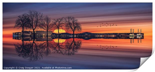 Dundee Guitar Composite Print by Craig Doogan