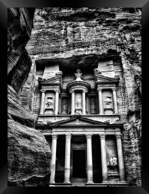 The Treasury of Petra (Al-Khazneh) Framed Print by Adelaide Lin