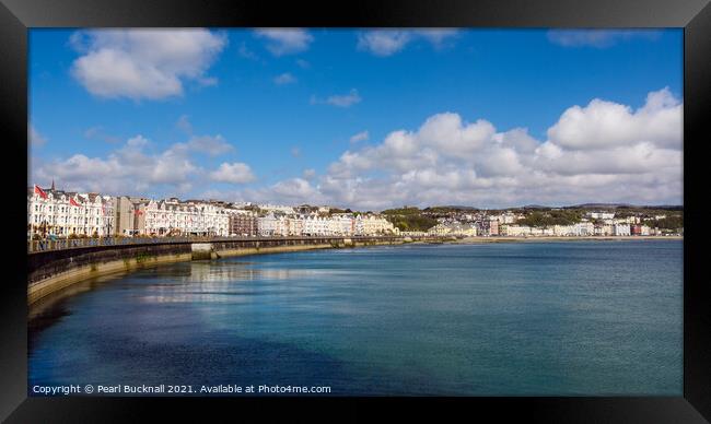 Douglas Seafront Panorama Isle of Man Framed Print by Pearl Bucknall