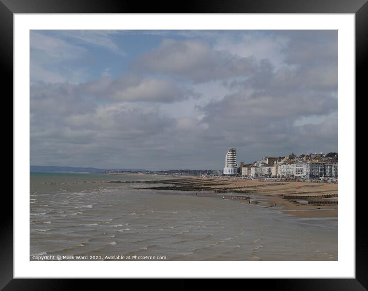 A View From Hasting Pier Framed Mounted Print by Mark Ward