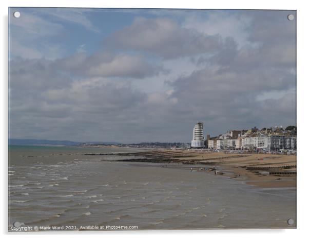 A View From Hasting Pier Acrylic by Mark Ward
