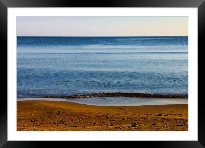 Peaceful Evening on a Zakynthos Beach Framed Mounted Print by Jeremy Hayden
