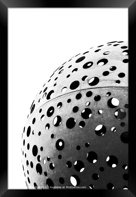 Sphere by the London Olympic Stadium Framed Print by Chloe Rye