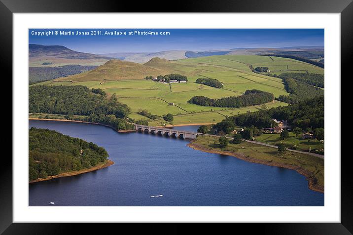 Ladybower and Ashopton Viaduct from Bamford Edge Framed Mounted Print by K7 Photography