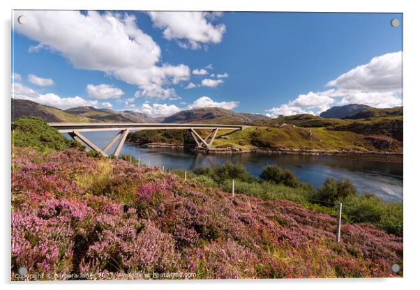 Kylesku Bridge NC500 Assynt  Scotland Acrylic by Barbara Jones