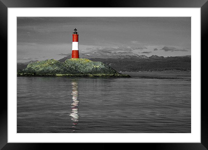 Les Eclaireurs Lighthouse Framed Mounted Print by Neil Gavin