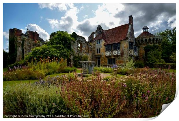 Scotney Castle Kent  Print by Dean Photography