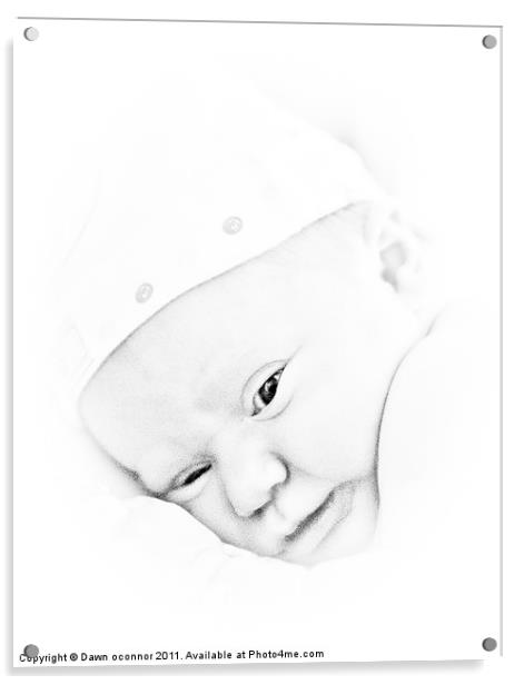 Baby Face Acrylic by Dawn O'Connor