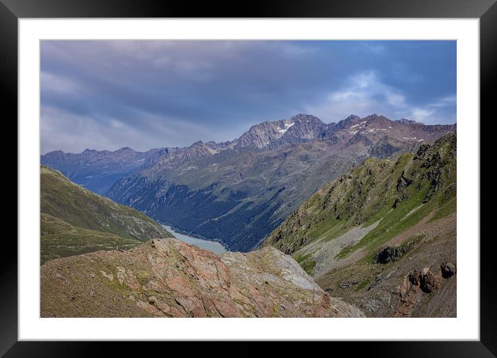 Amazing Kaunertal Valley in Tyrol Austria - the Austrian Alps Framed Mounted Print by Erik Lattwein