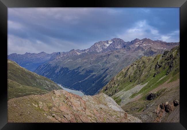 Amazing Kaunertal Valley in Tyrol Austria - the Austrian Alps Framed Print by Erik Lattwein