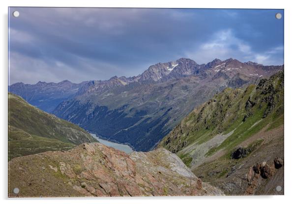 Amazing Kaunertal Valley in Tyrol Austria - the Austrian Alps Acrylic by Erik Lattwein