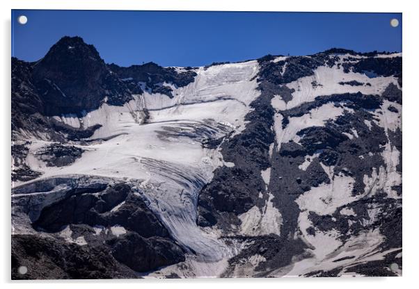 Kaunertal Glacier in the Austrian Alps Acrylic by Erik Lattwein