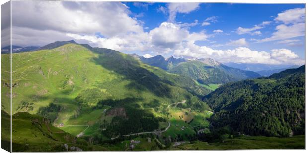 Typical landscape in the Austrian Alps Canvas Print by Erik Lattwein