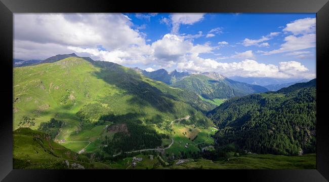 Typical landscape in the Austrian Alps Framed Print by Erik Lattwein