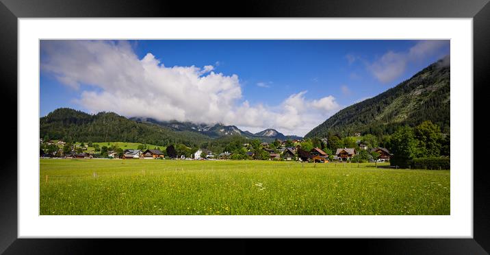 Wonderful landscape in the Austrian Alps - perfect for vacation and relaxation Framed Mounted Print by Erik Lattwein