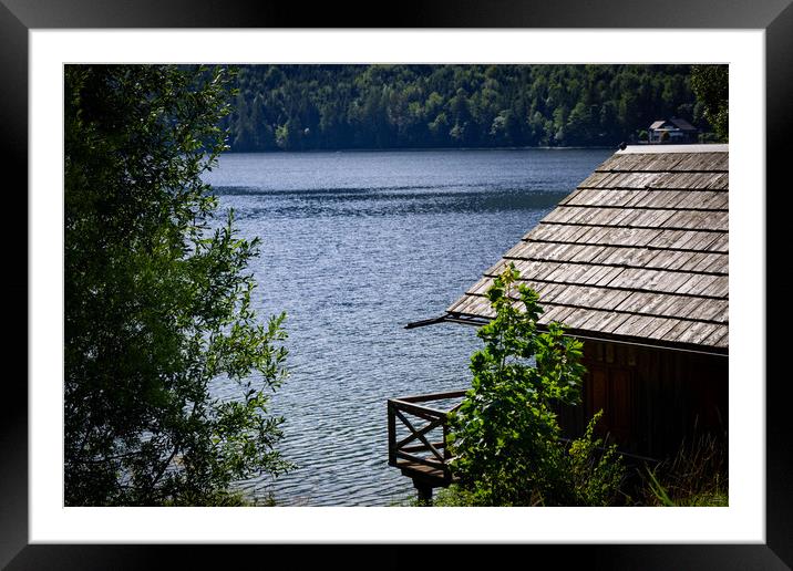 Lake Altaussee in Austria is a wonderful place for vacation and relaxation Framed Mounted Print by Erik Lattwein
