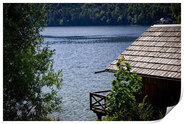 Lake Altaussee in Austria is a wonderful place for vacation and relaxation Print by Erik Lattwein