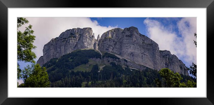 Mount Loser at Altaussee in the Austrian Alps Framed Mounted Print by Erik Lattwein