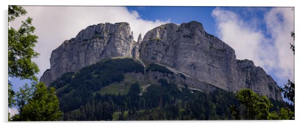 Mount Loser at Altaussee in the Austrian Alps Acrylic by Erik Lattwein