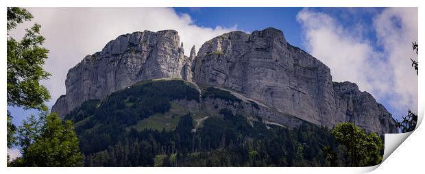 Mount Loser at Altaussee in the Austrian Alps Print by Erik Lattwein