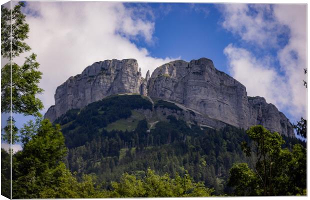 Amazing scenery and typical landscape in Austria - the Austrian Alps Canvas Print by Erik Lattwein