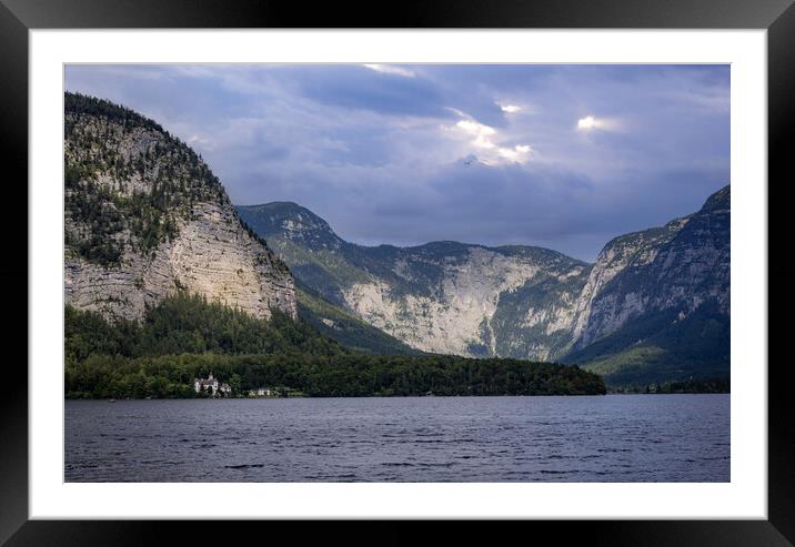 Wonderful Lake Hallstatt in the Austrian Alps Framed Mounted Print by Erik Lattwein