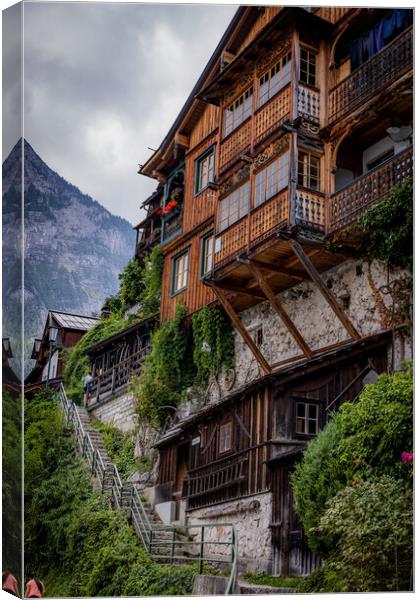 Famous village of Hallstatt in Austria - a world heritage site Canvas Print by Erik Lattwein