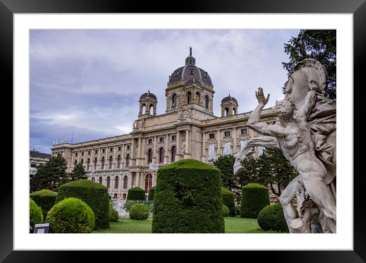 National History Museum Vienna at the museum quarter Framed Mounted Print by Erik Lattwein