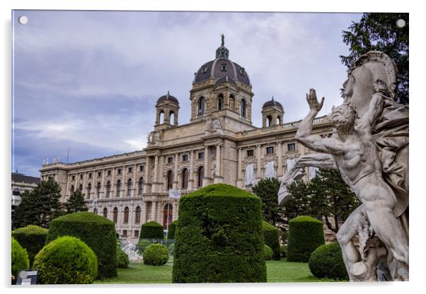 National History Museum Vienna at the museum quarter Acrylic by Erik Lattwein